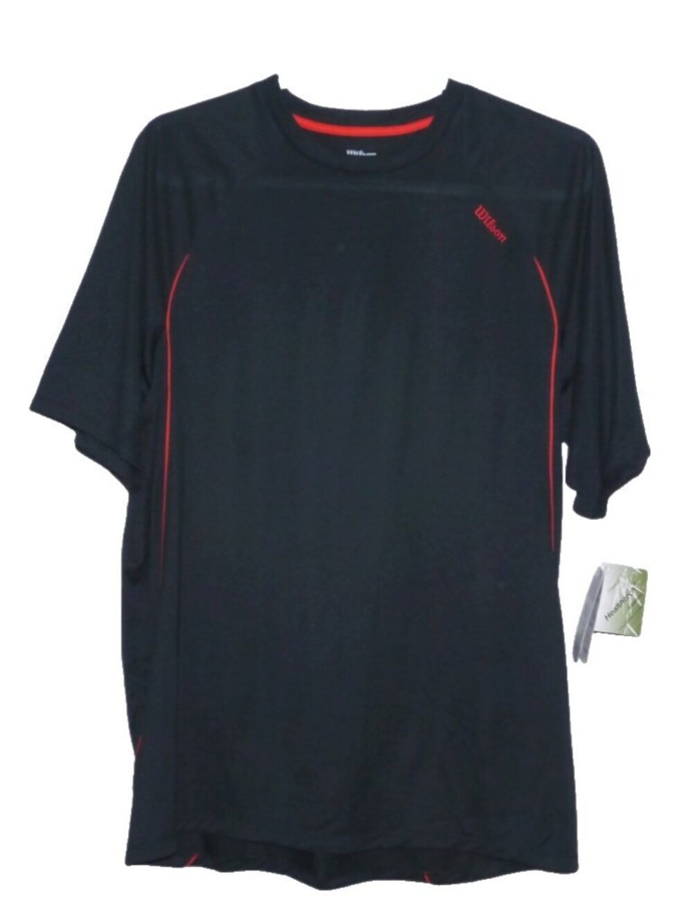 Wilson Healthtech black T Shirt  bamboo fibers 100% polyester Men's size XL, New